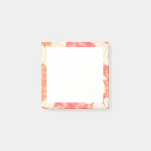 Roze Bloemige Post-It Post-it® Notes