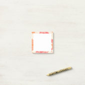 Roze Bloemige Post-It Post-it® Notes (Op bureau)