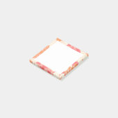 Roze Bloemige Post-It Post-it® Notes (Schuin)