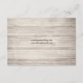 Roze Bloemige Pot Rustic Trouwkaart Detailskaart Informatiekaartje (Achterkant)