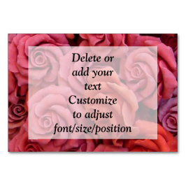 Roze bloemige rozen kaart