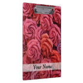 Roze bloemige rozen klembord (Rechts)