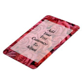 Roze bloemige rozen magneet (Linkerzijde)