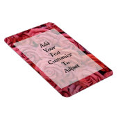 Roze bloemige rozen magneet (Rechterzijde)