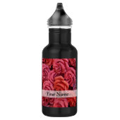 Roze bloemige rozen waterfles  (Rechts)