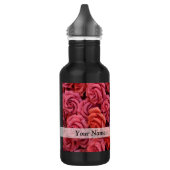 Roze bloemige rozen waterfles  (Links)