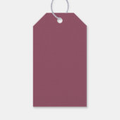 Roze bloemige schedel Halloween bruiloft favoriet Cadeaulabel (Achterkant)