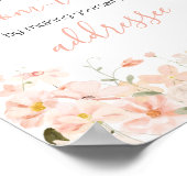 Roze Bloemige Thee voor Twee Envelope Station Poster (Hoek)