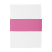 Roze Bloemige Trouw Uitnodigingen Wikkel (Achterkant Voorbeeld)
