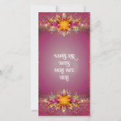 Roze Bloemige Trouwcollectie Elegantie (Achterkant)