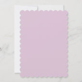 Roze bloemige trouwuitnodiging kaart (Achterkant)