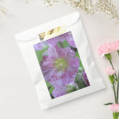 Roze bloemige tuin thema bedankzakje (Gezegeld)