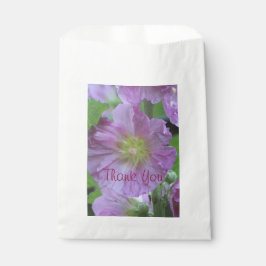 Roze bloemige tuin thema bedankzakje