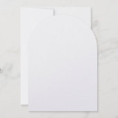 Roze bloemige uitnodiging om de datum te reservere (Achterkant)