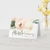 Roze Bloemige Vijf Jaar 5e Verjaardag voor Vrouw Kaart (Gele Bloem)