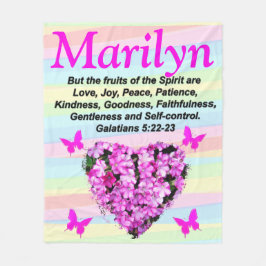 ROZE BLOEMIGE VRUCHTEN VAN DE SPIRIT CUSTOM DEKEN