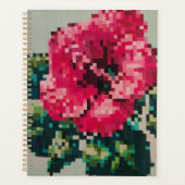 Roze bloemillustratie planner (Voorkant)