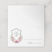 Roze Bloemkam Trouwplaats Kaart Plaatskaartje (Buitenkant ongevouwen)