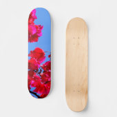 Roze bloemkarton persoonlijk skateboard (Voorkant)