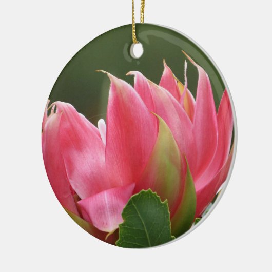 Roze bloemkeramische sierbloem keramisch ornament (Links)