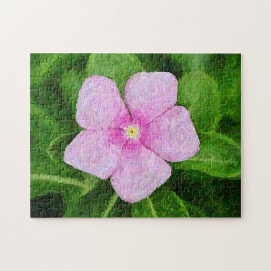 Roze bloemklep Garden Puzzle Legpuzzel (Horizontaal)