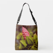 Roze Bloemknop Bloementuin Fototas Crossbody Tas (Achterkant)