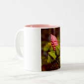 Roze bloemknop foto Mok (Voorkant links)