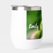 Roze Bloemknop Gepersonaliseerde Tumbler (Rechts)
