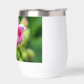 Roze Bloemknop Gepersonaliseerde Tumbler (Links)