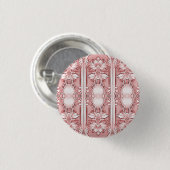 Roze bloemknop ronde button 3,2 cm (Voorkant /achterkant)