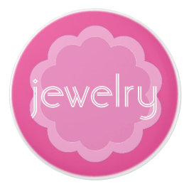 Roze bloemknop van de juwelenorganisatie keramische knop