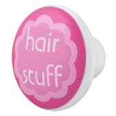 Roze bloemknop van de organisatie voor de gezondhe keramische knop (Rechts)