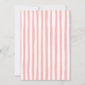Roze bloemkonijn lint verjaardag bedankt  (Achterkant)
