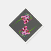 Roze bloemkool bloemkool servet (Hoek)