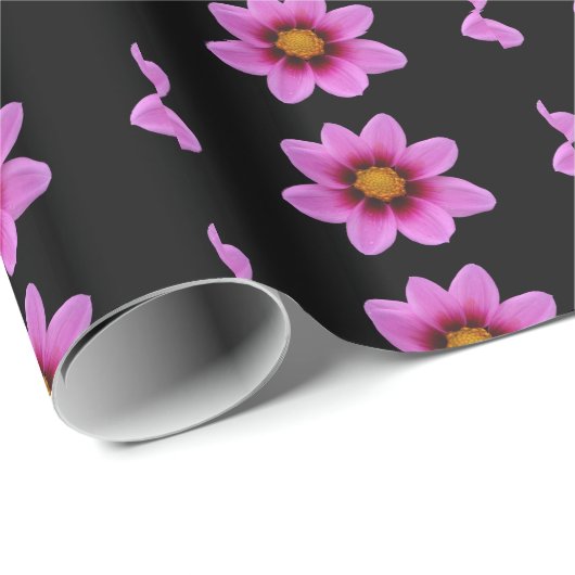 Roze bloemkool cadeaupapier (Rol Hoek)