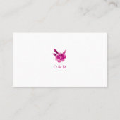 Roze bloemkool Chinoiserie Wedplaatskaarten Plaatskaartje (Achterkant)