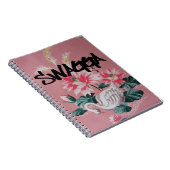 roze bloemkool en wankelpapier Notitieboek (Rechterzijde)