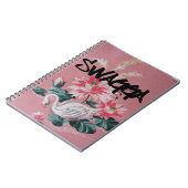 roze bloemkool en wankelpapier Notitieboek (Linkerzijde)