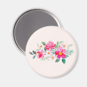 roze bloemkool magneet (Voorkant / Achterkant)