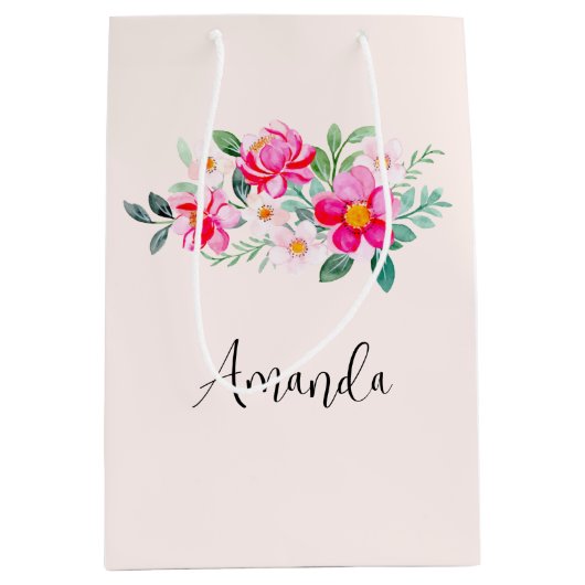  roze bloemkool medium cadeauzakje (Voorkant)