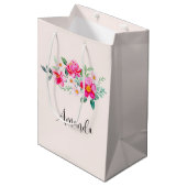  roze bloemkool medium cadeauzakje (Voorkant Gekanteld)