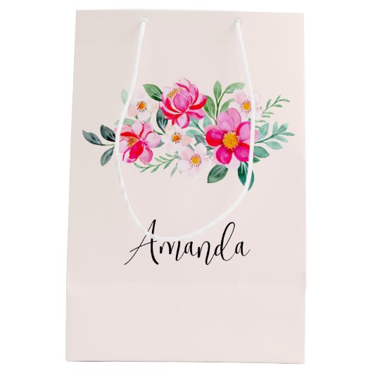  roze bloemkool medium cadeauzakje (Achterkant)