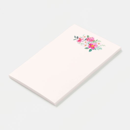  roze bloemkool post-it® notes (Schuin)