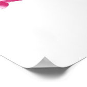 roze bloemkool poster (Hoek)