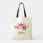  roze bloemkool tote bag (Achterkant)