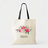  roze bloemkool tote bag (Voorkant)