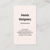 roze bloemkool visitekaartje (Achterkant)