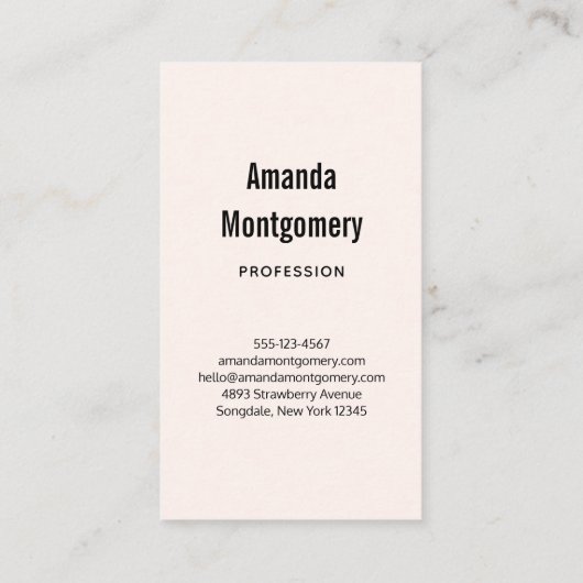  roze bloemkool visitekaartje (Achterkant)