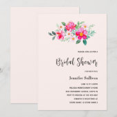  roze bloemkool Vrijgezellenfeest Kaart (Voorkant / Achterkant)