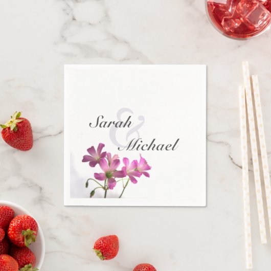 Roze bloemluiers servet (Insitu)